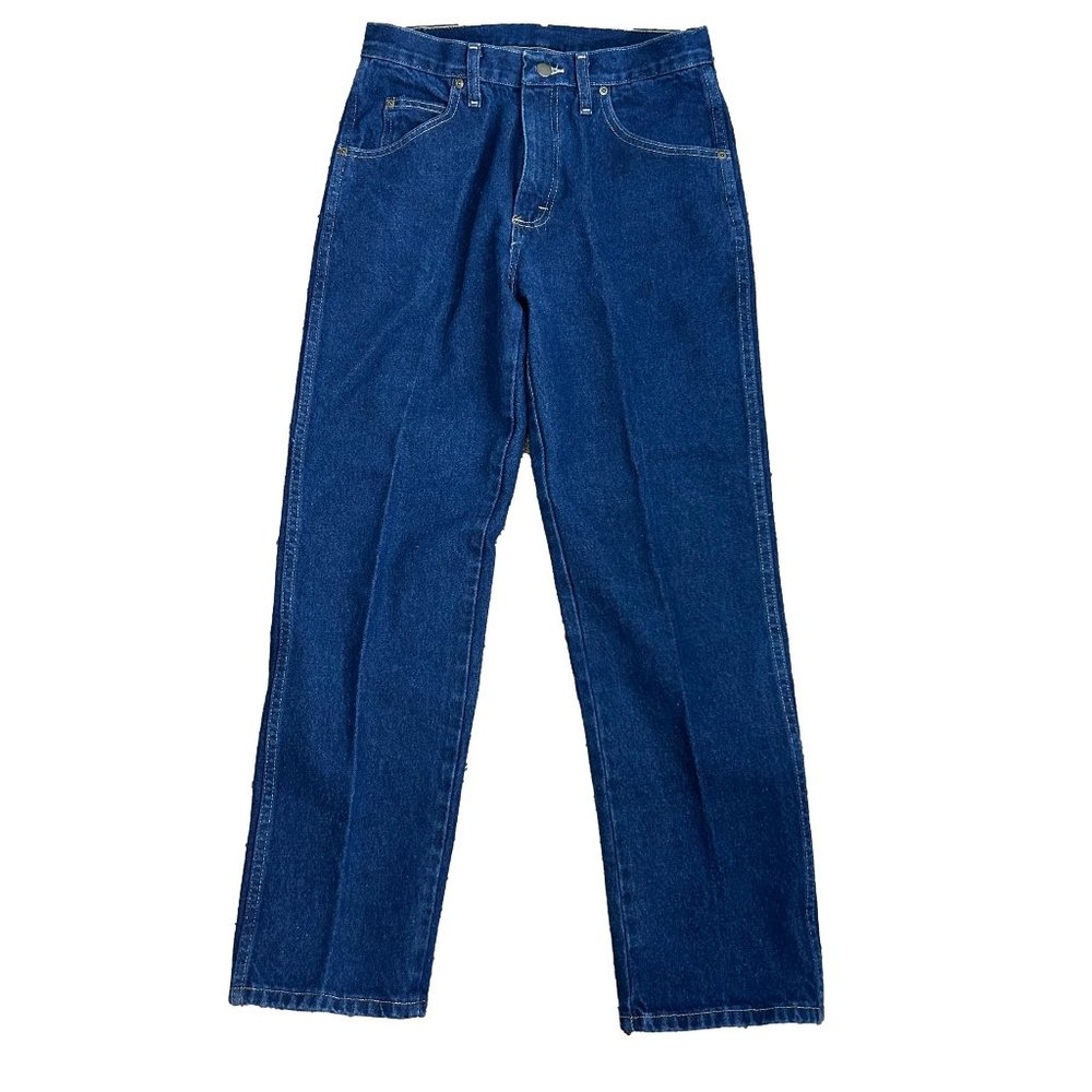 Wrangler Rugged Wear Mens Jeans Size 32X30 Dark Wash Straight Leg Cotton